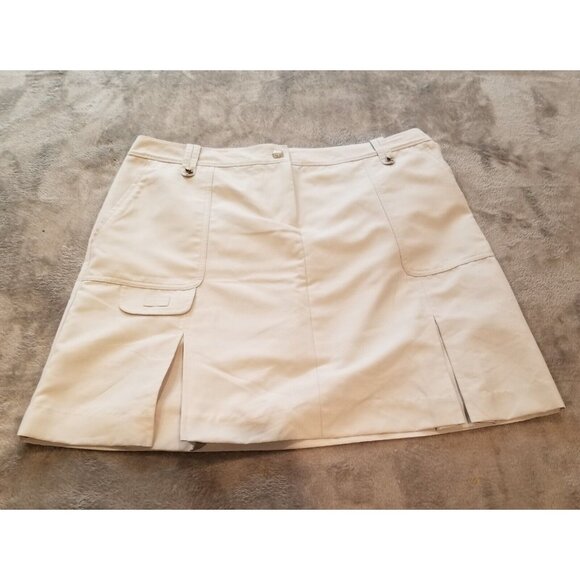 Izod Pants - Izod Golf Womens Classic Skort Size 6 Gray Activewear Pleats Front  Stretch